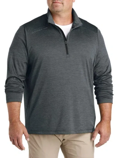 Vineyard Vines Big & Tall Sankaty 1/4-zip Pullover In Jet Black