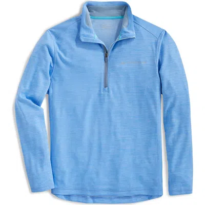Vineyard Vines Sankaty Half Zip Performance Pullover In Blue