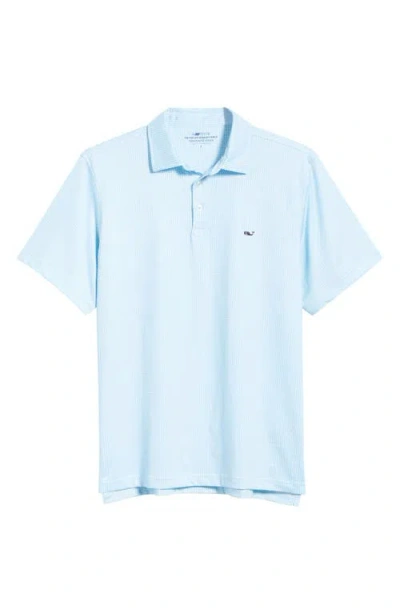Vineyard Vines Sankaty Performance Polo In Blue