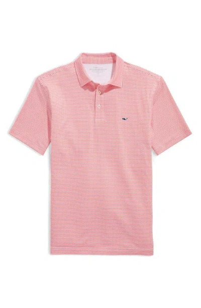 Vineyard Vines Sankaty Performance Polo In 2 Colour Wave White Cap