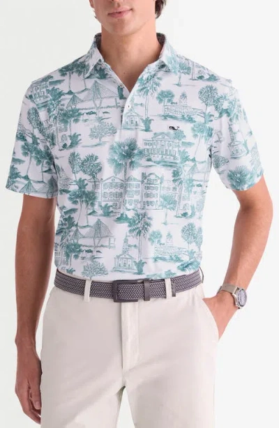 Vineyard Vines Sankaty Performance Polo In Multi