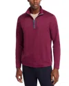 Vineyard Vines Sankaty Regular Fit Quarter Zip Sweater In Crimson