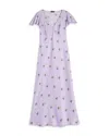 Vineyard Vines Satin Flutter Sleeve Midi Dress In Audre