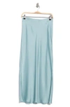 Vineyard Vines Satin Midi Slip Skirt In Blue