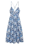 Vineyard Vines Sconset Floral Smocked Stretch Cotton Sundress
