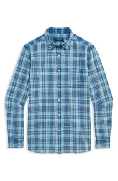 Vineyard Vines Seafarer Plaid Slub Button-down Shirt In Blue