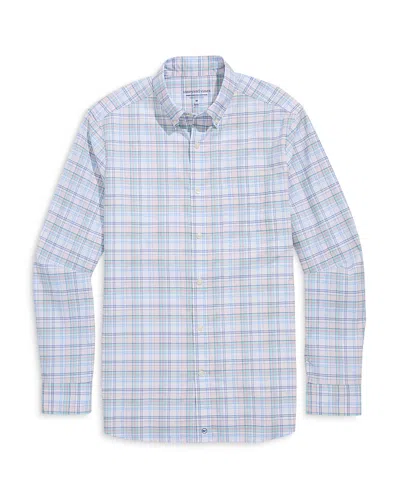 Vineyard Vines Seven Mile Plaid Performance Shirt In Blue