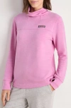 Vineyard Vines Shep Dreamcloth® Turtleneck Knit Shirt In Black Raspberry Heather