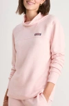Vineyard Vines Shep Dreamcloth® Turtleneck Knit Shirt In Flamingo Heather