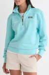 Vineyard Vines Shep Quarter Zip Pullover In Blue