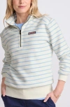 Vineyard Vines Shep Quarter Zip Pullover In Katie Stripe