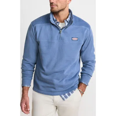 Vineyard Vines Shep Shirt® Quarter Zip Pullover In Blue