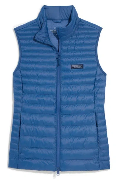 Vineyard Vines Shoreline Puffer Vest In Blue