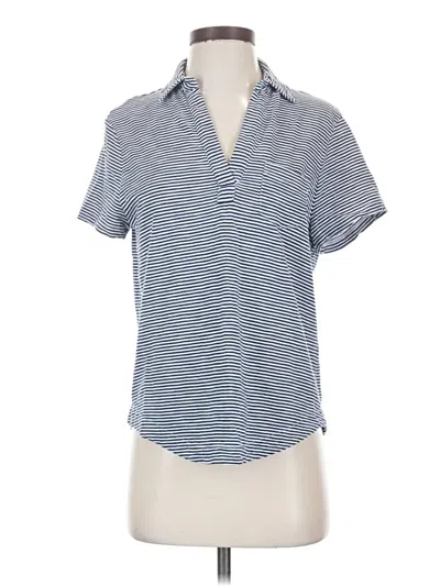 Pre-owned Vineyard Vines Short Sleeve Henley Shirt In Blue