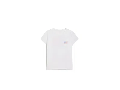 Vineyard Vines Short Sleeve Pocket Tee (toddler/little Kid/big Kid) Girl's T Shirt White Cap: Md (10-12 Big Kid)