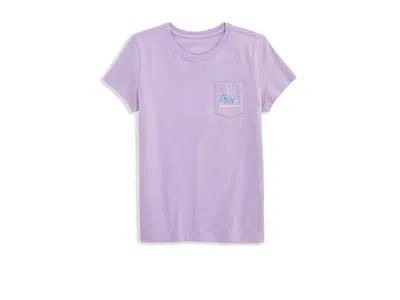 Vineyard Vines Short Sleeve Pocket T-shirts (toddler/little Kids/big Kids) Girl's T Shirt Lilac Breeze : 3t In Multi