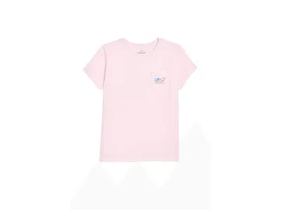 Vineyard Vines Short Sleeve Pocket T-shirts (toddler/little Kids/big Kids) Girl's T Shirt Pink Drink : 7 Little Kid