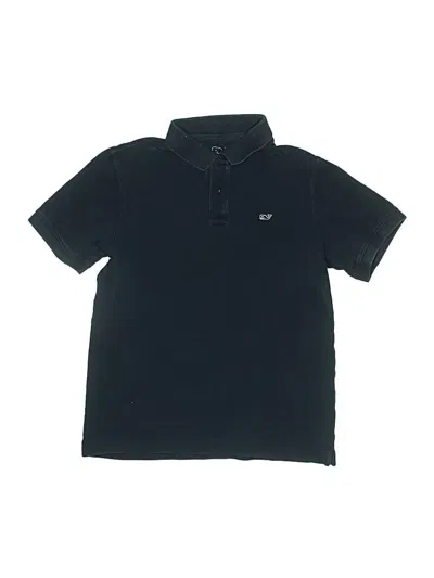 Pre-owned Vineyard Vines Kids' Short Sleeve Polo Shirt In Black