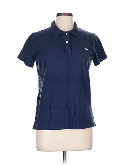 Pre-owned Vineyard Vines Short Sleeve Polo Shirt In Blue
