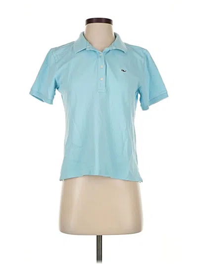 Pre-owned Vineyard Vines Short Sleeve Polo Shirt In Blue