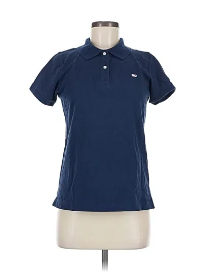 Pre-owned Vineyard Vines Short Sleeve Polo Shirt In Blue