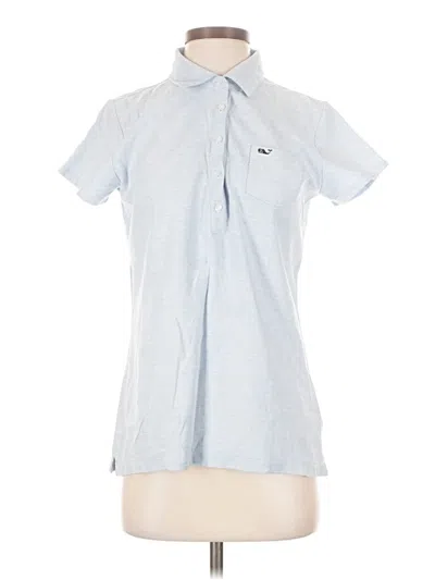 Pre-owned Vineyard Vines Short Sleeve Polo Shirt In Blue