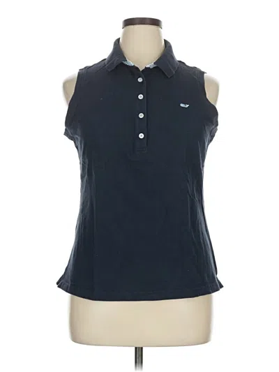 Pre-owned Vineyard Vines Short Sleeve Polo Shirt In Blue