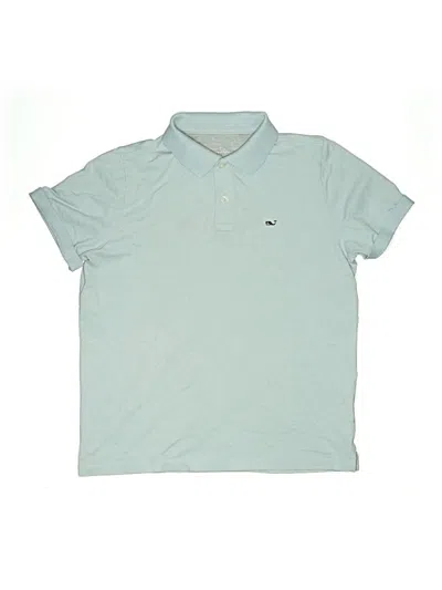 Pre-owned Vineyard Vines Kids' Short Sleeve Polo Shirt In Blue