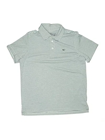 Pre-owned Vineyard Vines Kids' Short Sleeve Polo Shirt In Blue