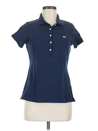 Pre-owned Vineyard Vines Short Sleeve Polo Shirt In Blue