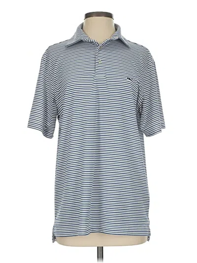 Pre-owned Vineyard Vines Short Sleeve Polo Shirt In Blue