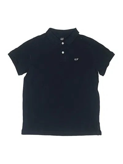 Pre-owned Vineyard Vines Kids' Short Sleeve Polo Shirt In Blue