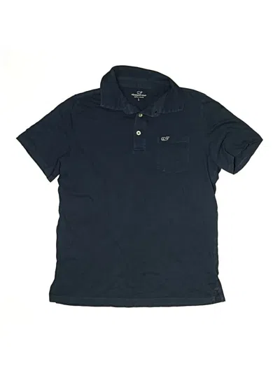 Pre-owned Vineyard Vines Kids' Short Sleeve Polo Shirt In Blue
