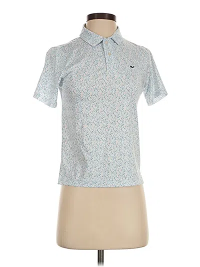Pre-owned Vineyard Vines Short Sleeve Polo Shirt In Blue