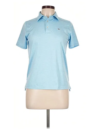 Pre-owned Vineyard Vines Short Sleeve Polo Shirt In Blue