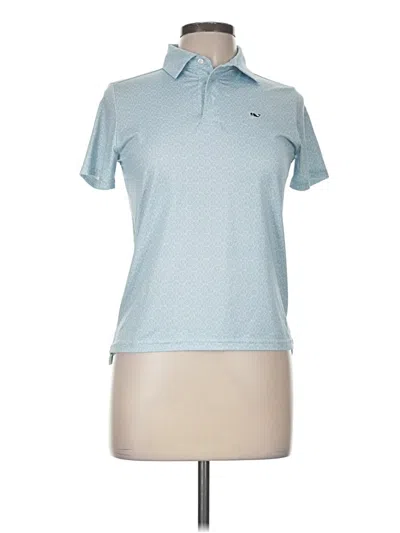 Pre-owned Vineyard Vines Short Sleeve Polo Shirt In Blue