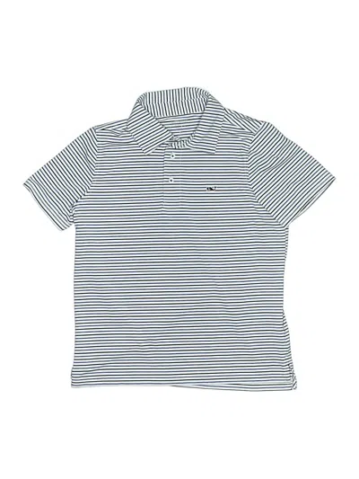 Pre-owned Vineyard Vines Kids' Short Sleeve Polo Shirt In Blue