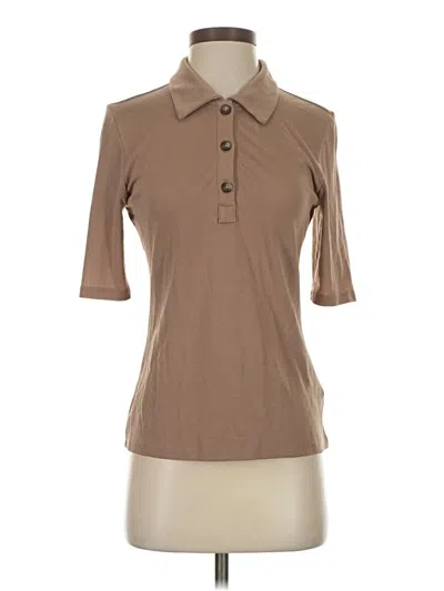 Pre-owned Vineyard Vines Short Sleeve Polo Shirt In Brown