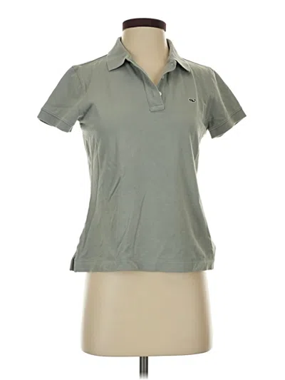 Pre-owned Vineyard Vines Short Sleeve Polo Shirt In Gray