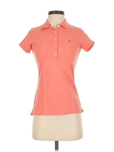 Pre-owned Vineyard Vines Short Sleeve Polo Shirt In Orange