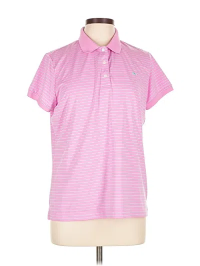Pre-owned Vineyard Vines Short Sleeve Polo Shirt In Pink