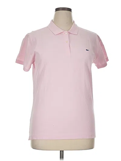 Pre-owned Vineyard Vines Short Sleeve Polo Shirt In Pink