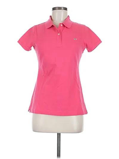 Pre-owned Vineyard Vines Short Sleeve Polo Shirt In Pink