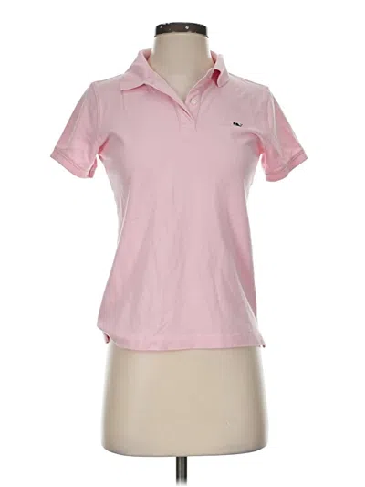 Pre-owned Vineyard Vines Short Sleeve Polo Shirt In Pink