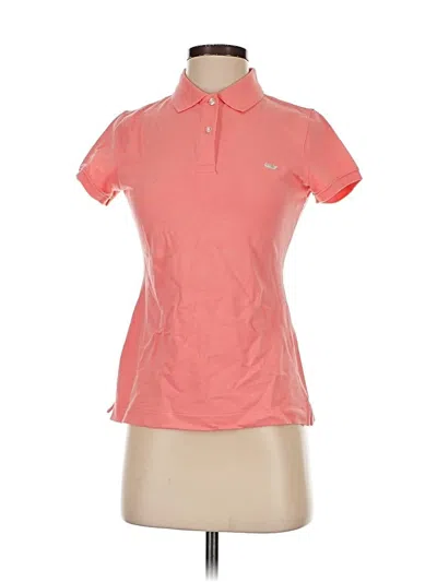 Pre-owned Vineyard Vines Short Sleeve Polo Shirt In Pink