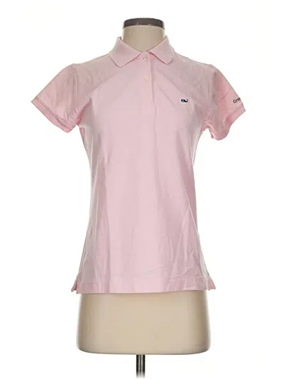 Pre-owned Vineyard Vines Short Sleeve Polo Shirt In Pink