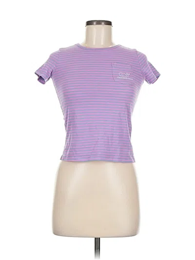 Pre-owned Vineyard Vines Short Sleeve T-shirt In Purple