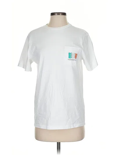 Pre-owned Vineyard Vines Short Sleeve T-shirt In White