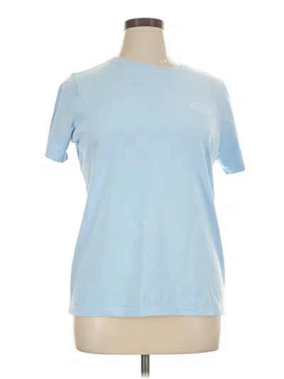 Pre-owned Vineyard Vines Short Sleeve Top Blue Crew Neck Tops