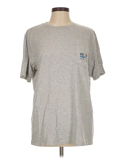 Pre-owned Vineyard Vines Short Sleeve Top Gray Crew Neck Tops